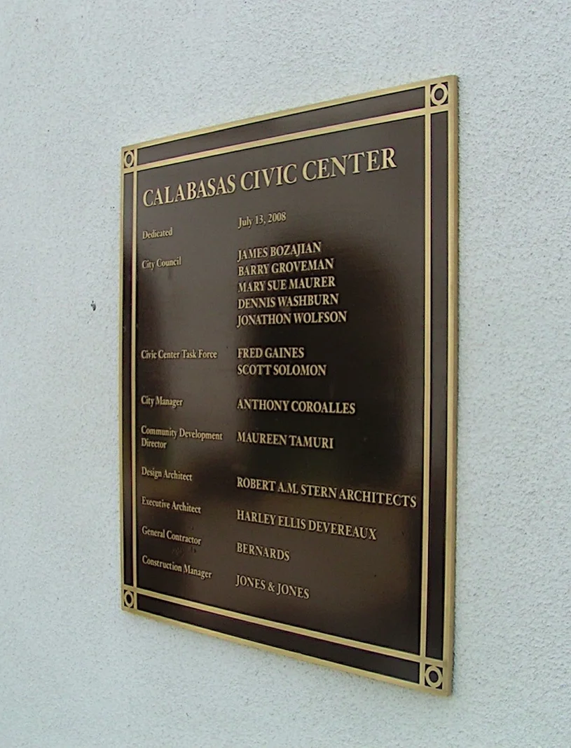Dedication Plaque