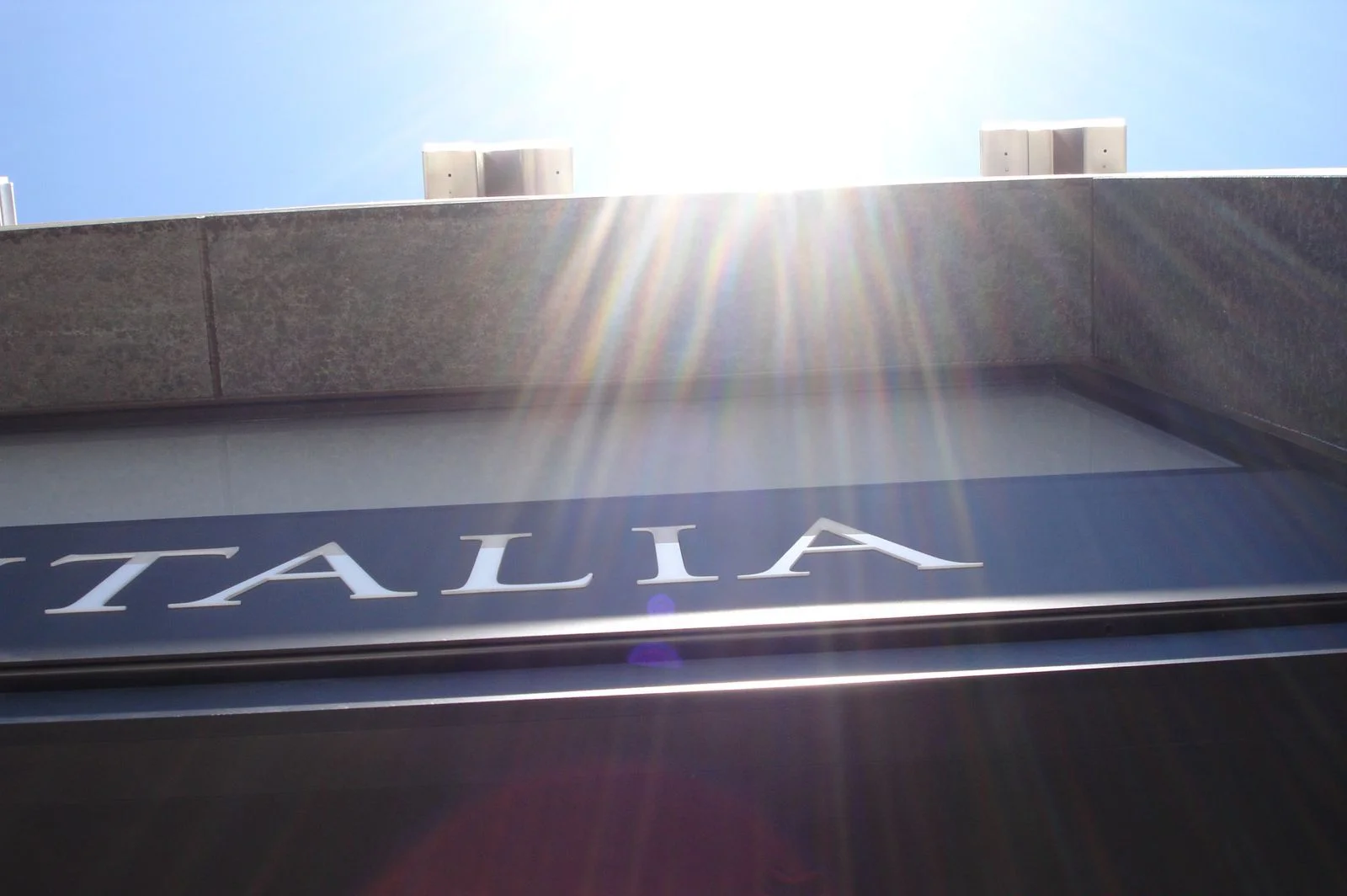  ...laser cut face with push thru acrylic tenant name graphics. 