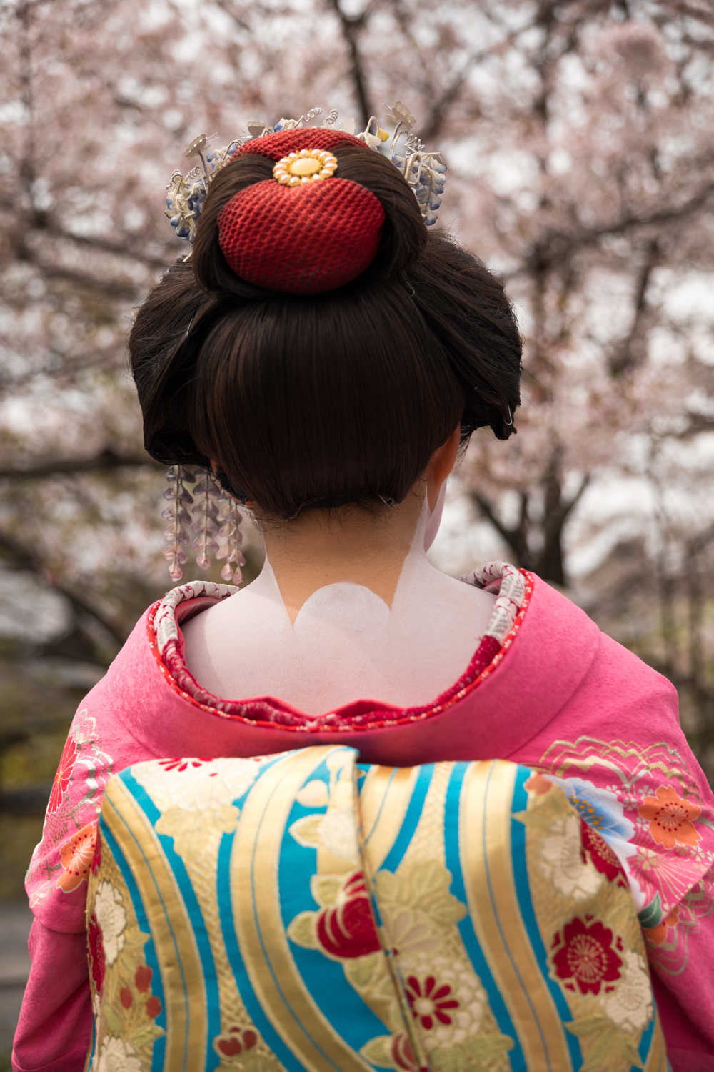 Chinese woman in Gion, Kyoto.