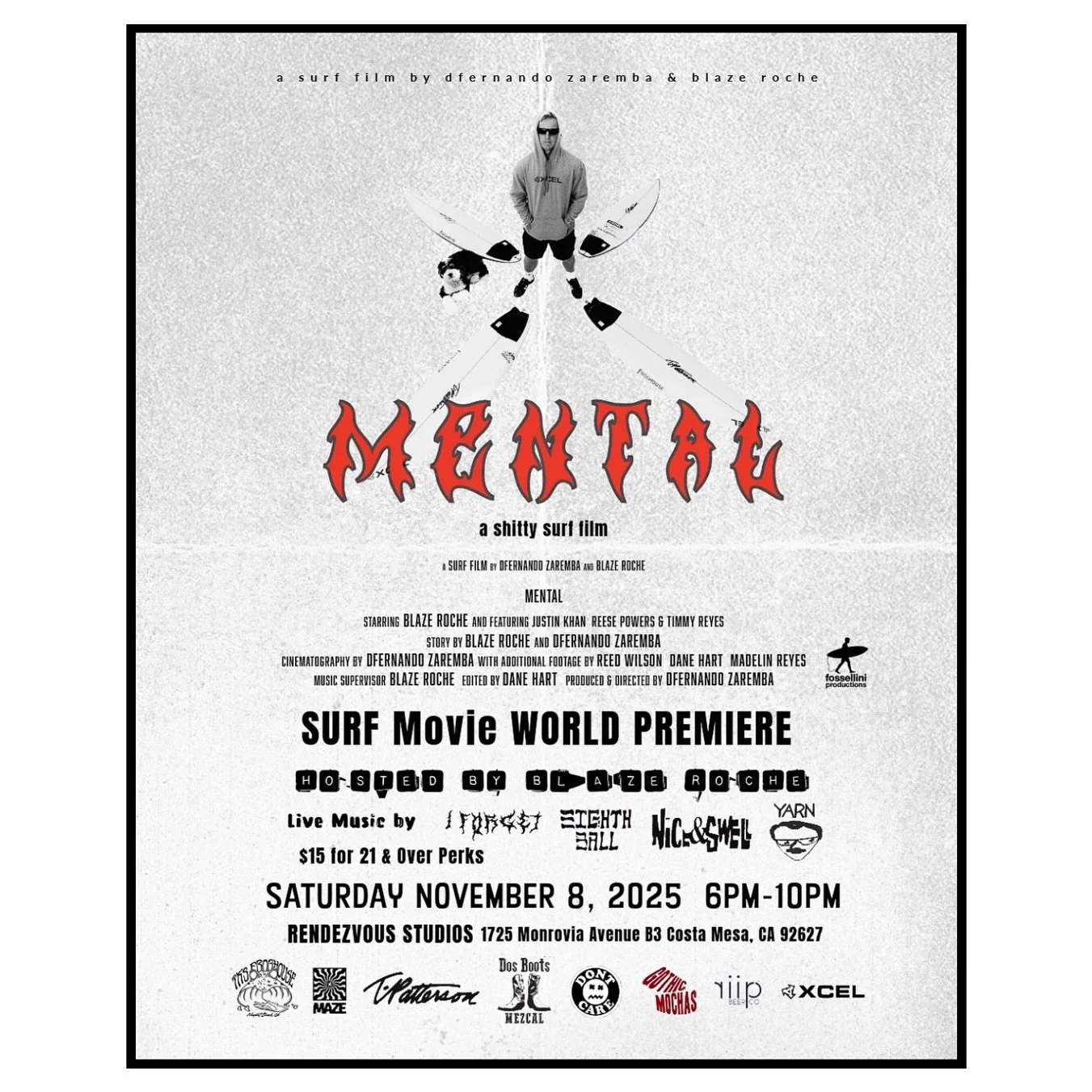 Finally the world gets to see what me &amp; @blaze_roche have been up to for over a year: @mental_surf_film. The journey has been memorable and thanks to @danemmhart for editing it all together. Took a village of Baconators (they all know who they ar