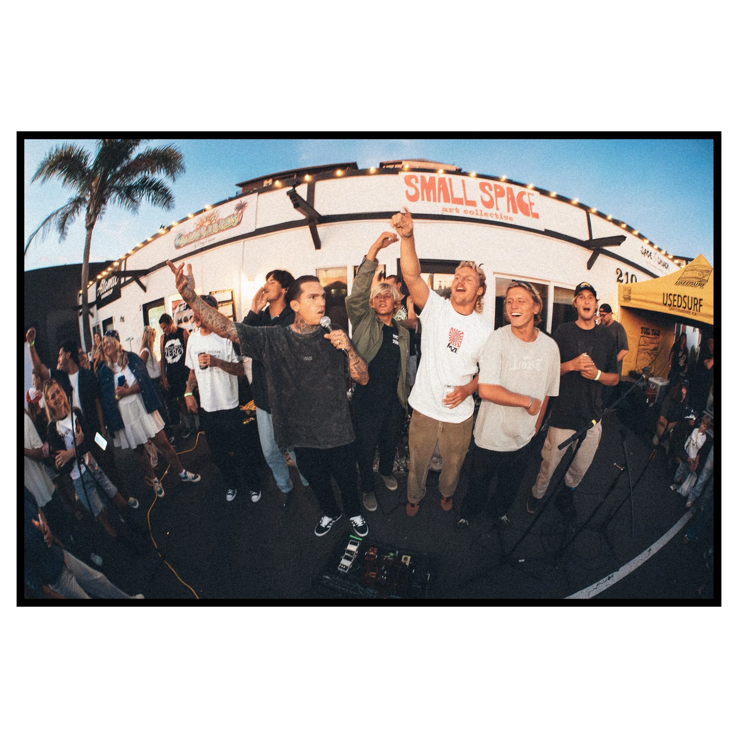 @maze.movement&rsquo;s World Premiere of their new surf film WHERE PATHS COLLIDE by @a_ll_b_y and held at @usedsurf. Stoked to see included were some of my surfing footage of team rider @blaze_roche. Thanks to @yuthmagazine @gatostaco @monsterenergy&