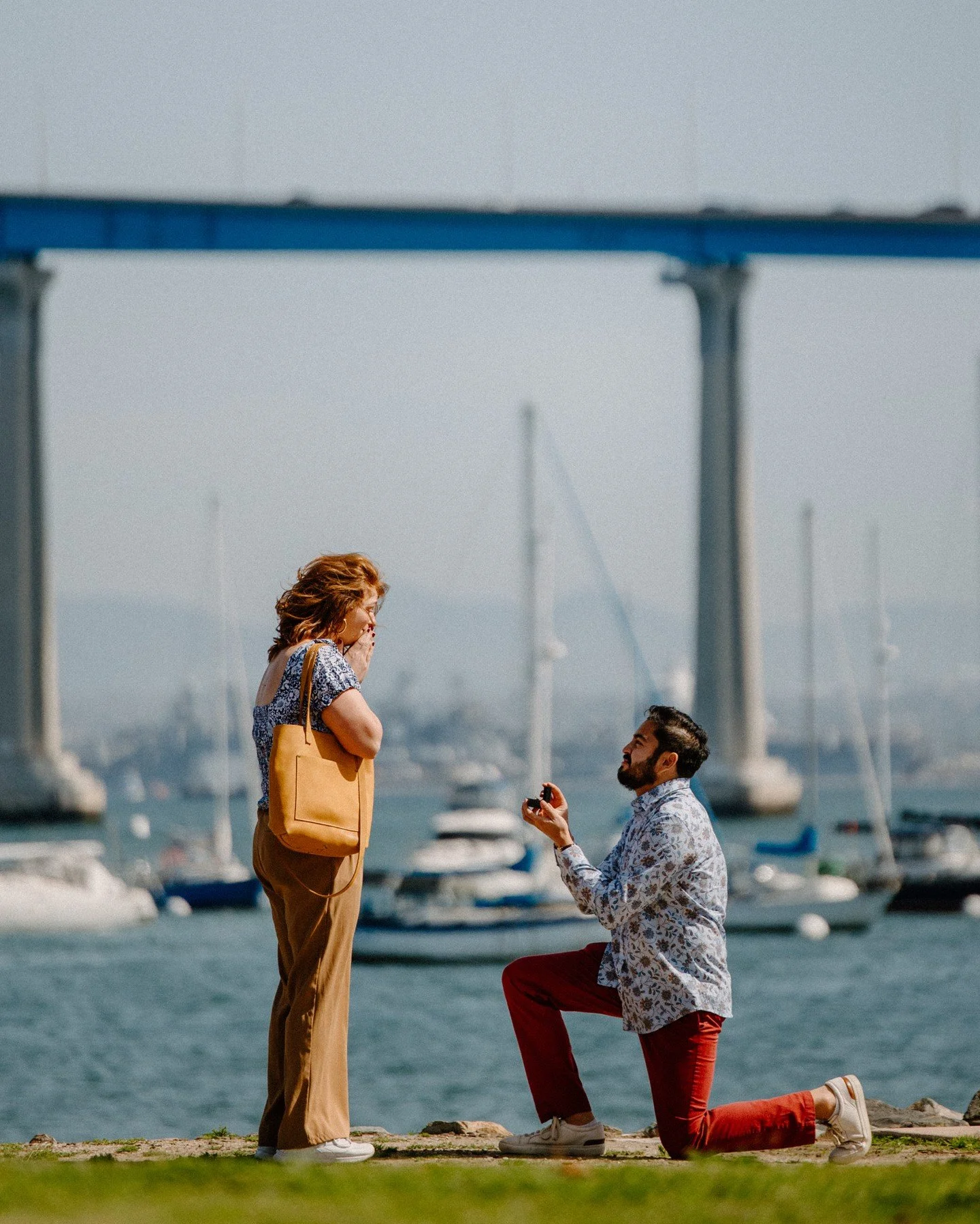 it's their anniversary today 🥹 so naturally I'm throwing it back to that time I got to hide behind some palm trees in San Diego and capture/witness the proposal 😭