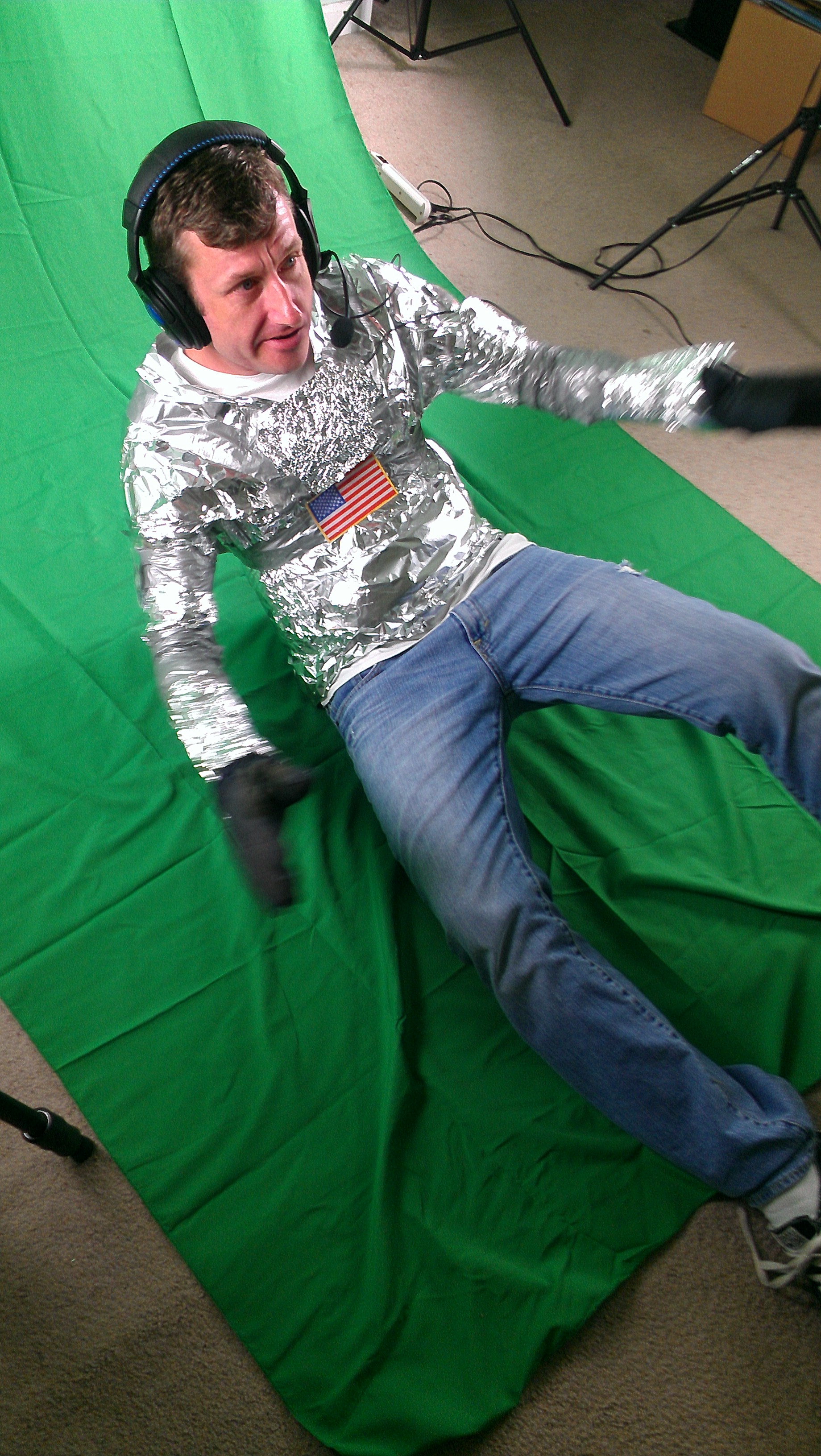 On the Set of 'Space Sharks'