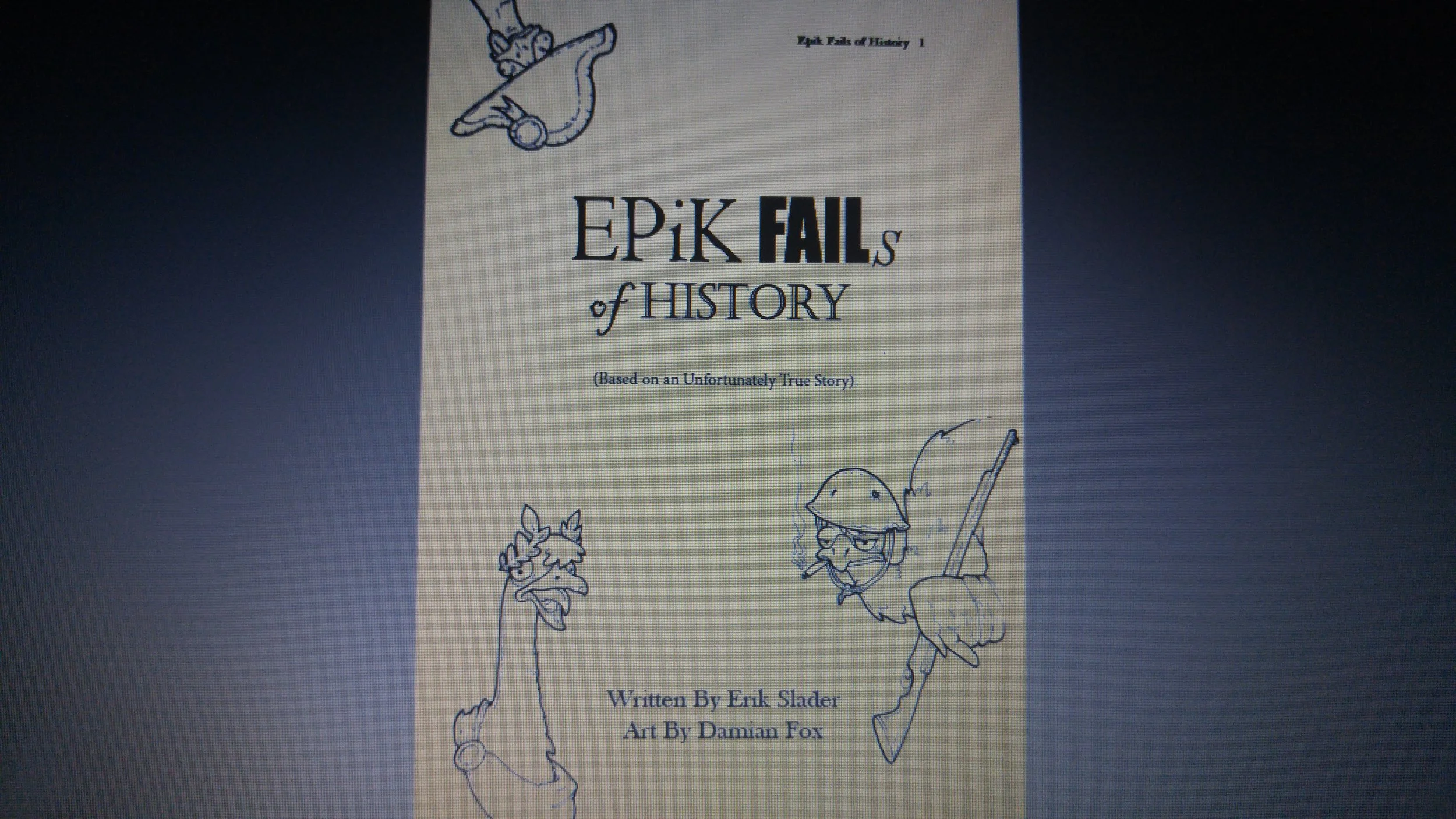 Original "Epik Fails" book concept pitch (2016)