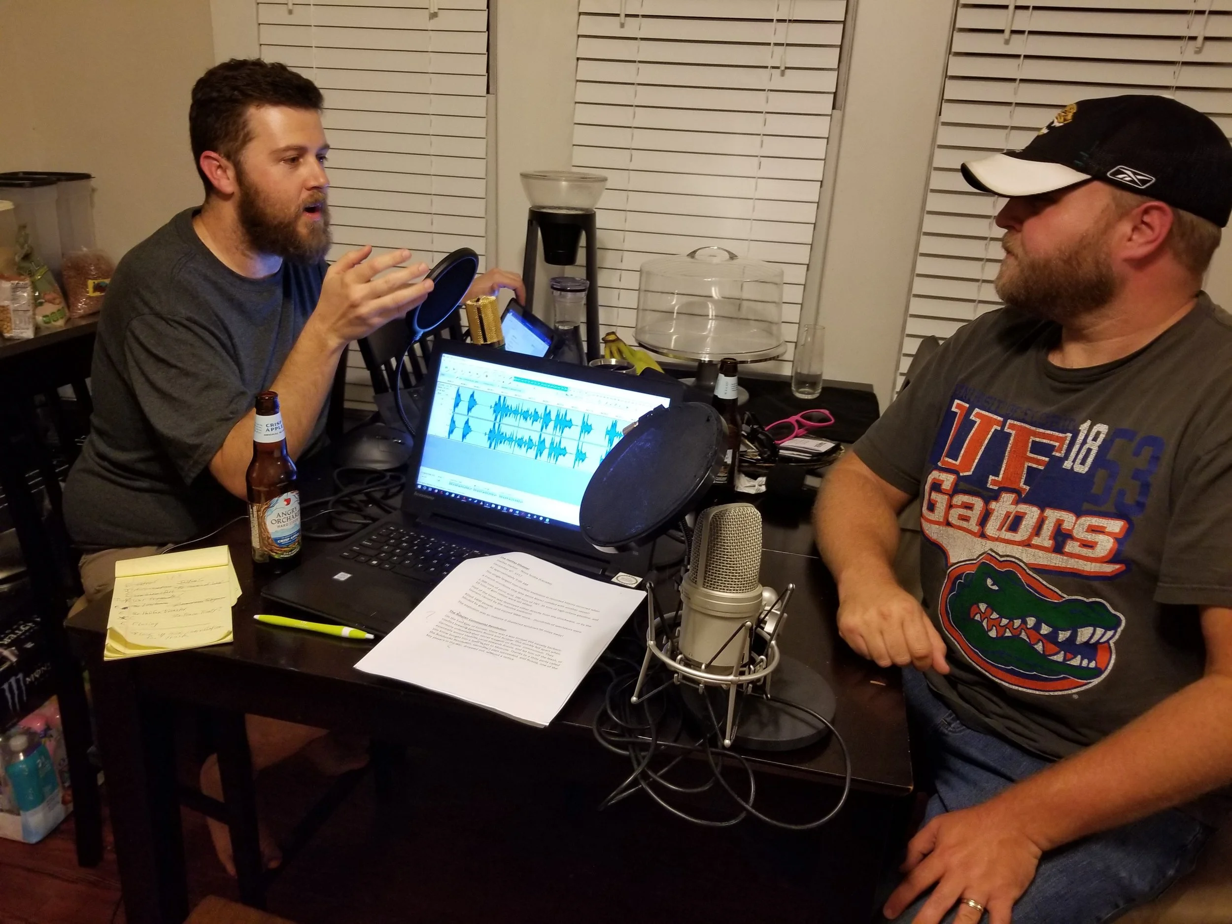 Recording Episode 3 (with Justin Ache and Chris Carroll)