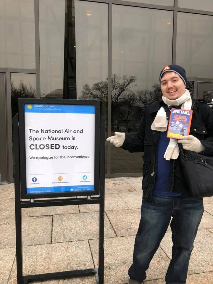 Smithsonian signing cancelled due to government shutdown!