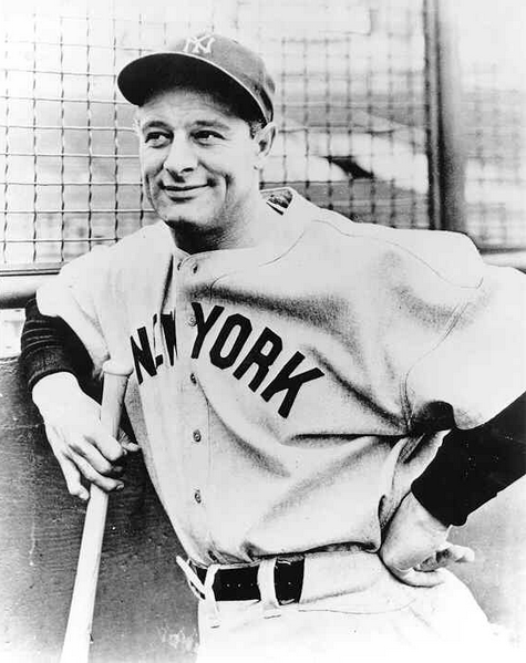 New York Yankee first baseman Lou Gehrig played in a MLB record 2,130 consecutive games.