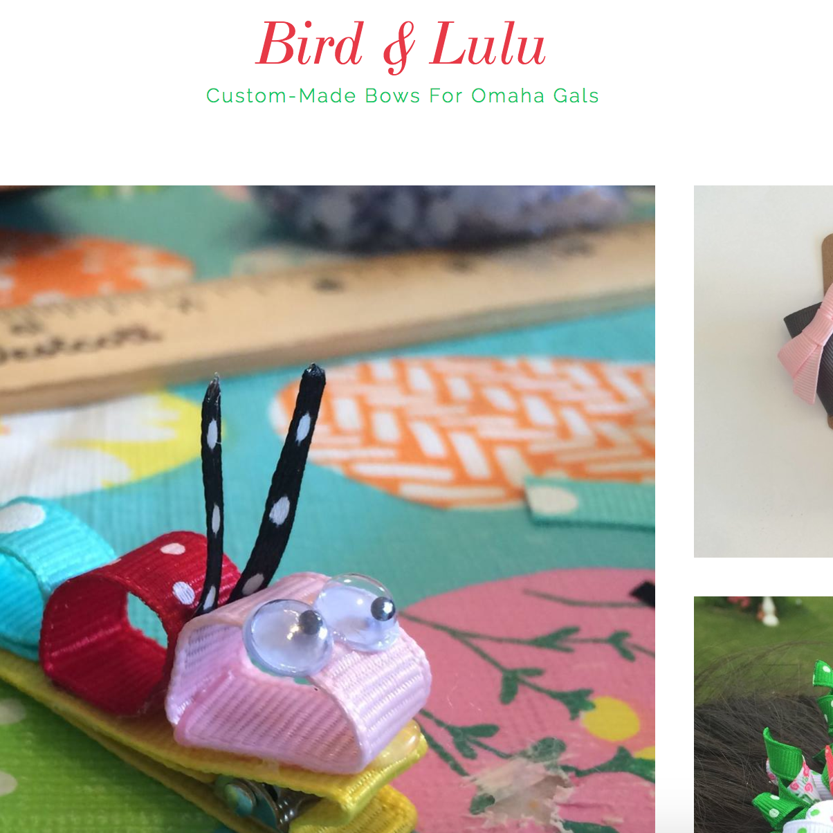 Bird & Lulu Custom Bows for Omaha Gals by Gina Turco Sturek