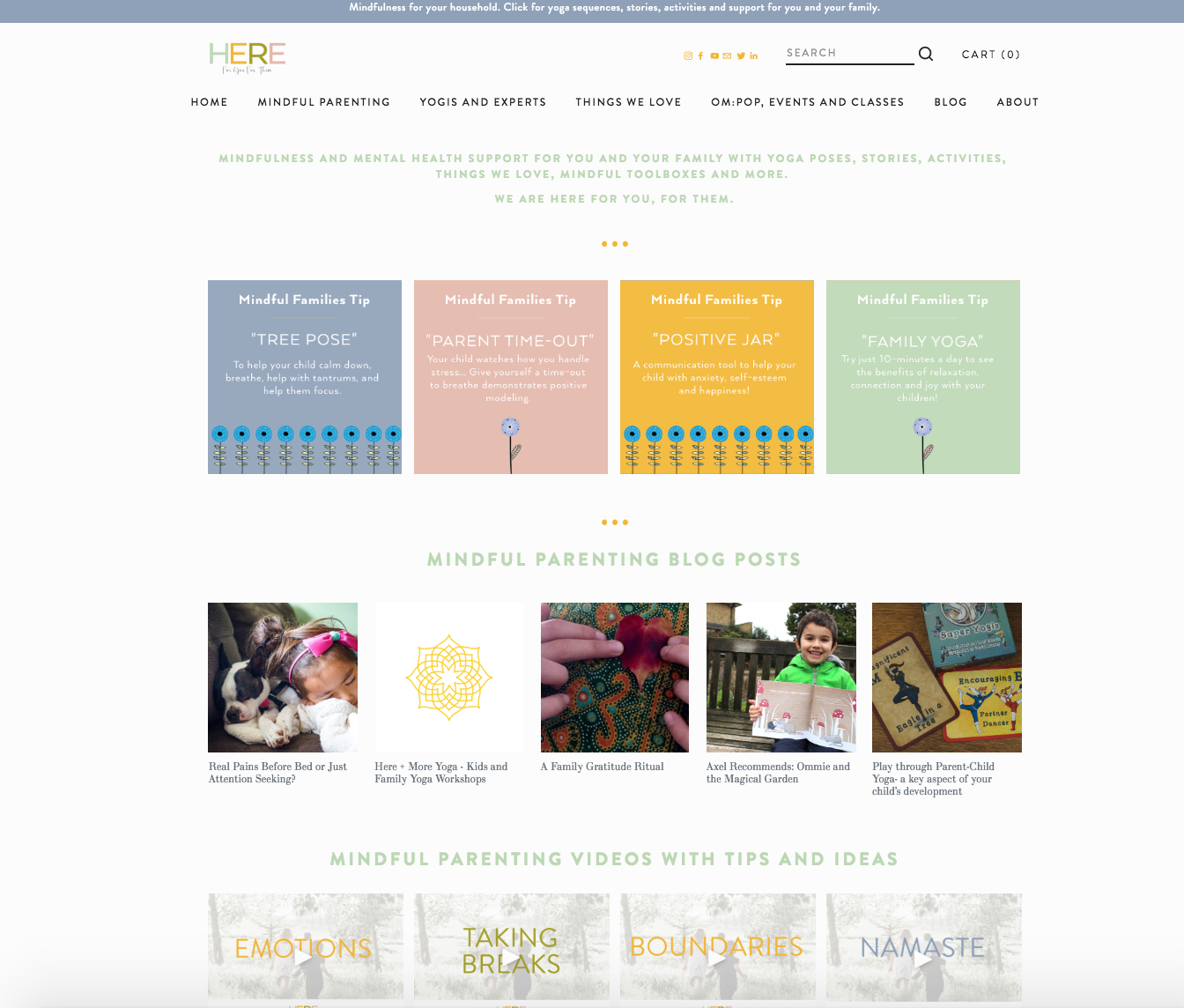 HERE: Here For You For Them Mindful Parenting in London by Dana Dyksterhuis and Jen Armstrong