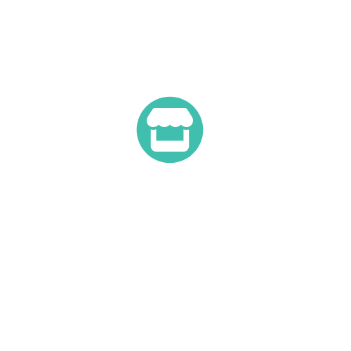 Map pin icon with a storefront symbol, labeled 'East Atlanta'.