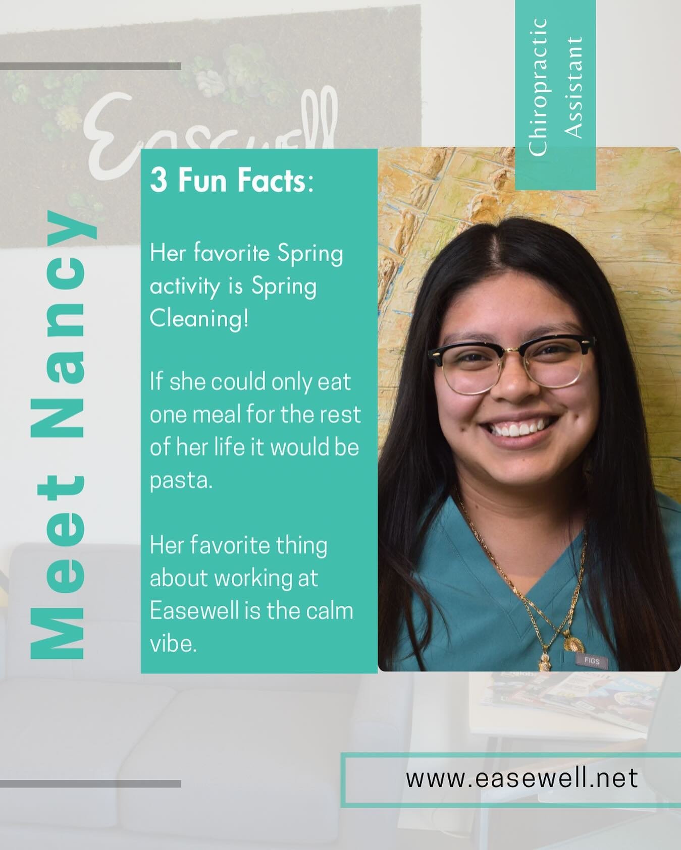 🌟 Meet Nancy - One of the smiling faces greeting patients at Easewell! 🌿  With a passion for wellness and a genuine care for each patient&rsquo;s experience, Nancy is here to ensure every visit is seamless and supportive. 

👉 Want to learn more ab