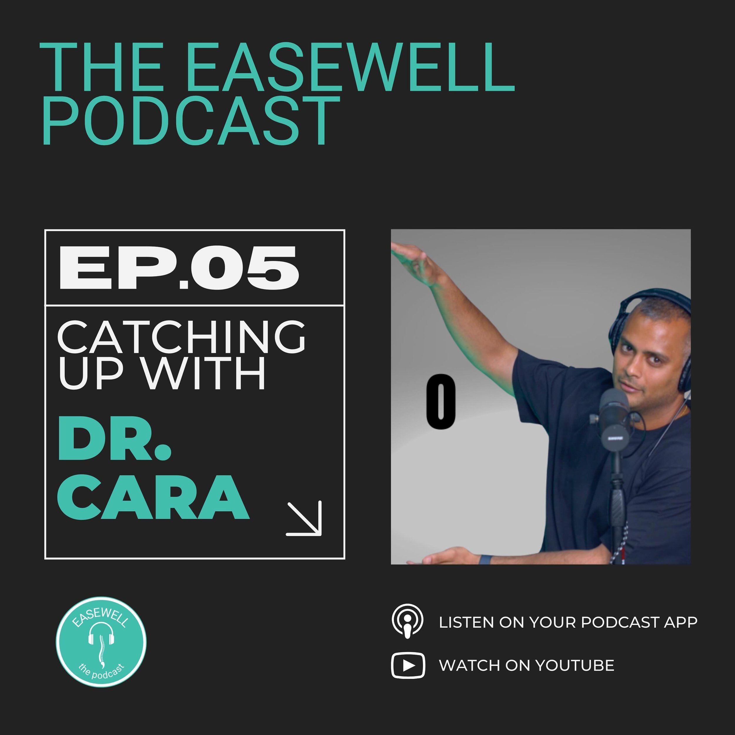 🎧 Episode 5 of the Easewell Podcast is now live! This week, Dr. Cara is in the studio solo for a short &amp; sweet episode. We&rsquo;re getting his thoughts on the podcast so far, and a sneak peek at the exciting topics planned ahead. 🌟
We also get