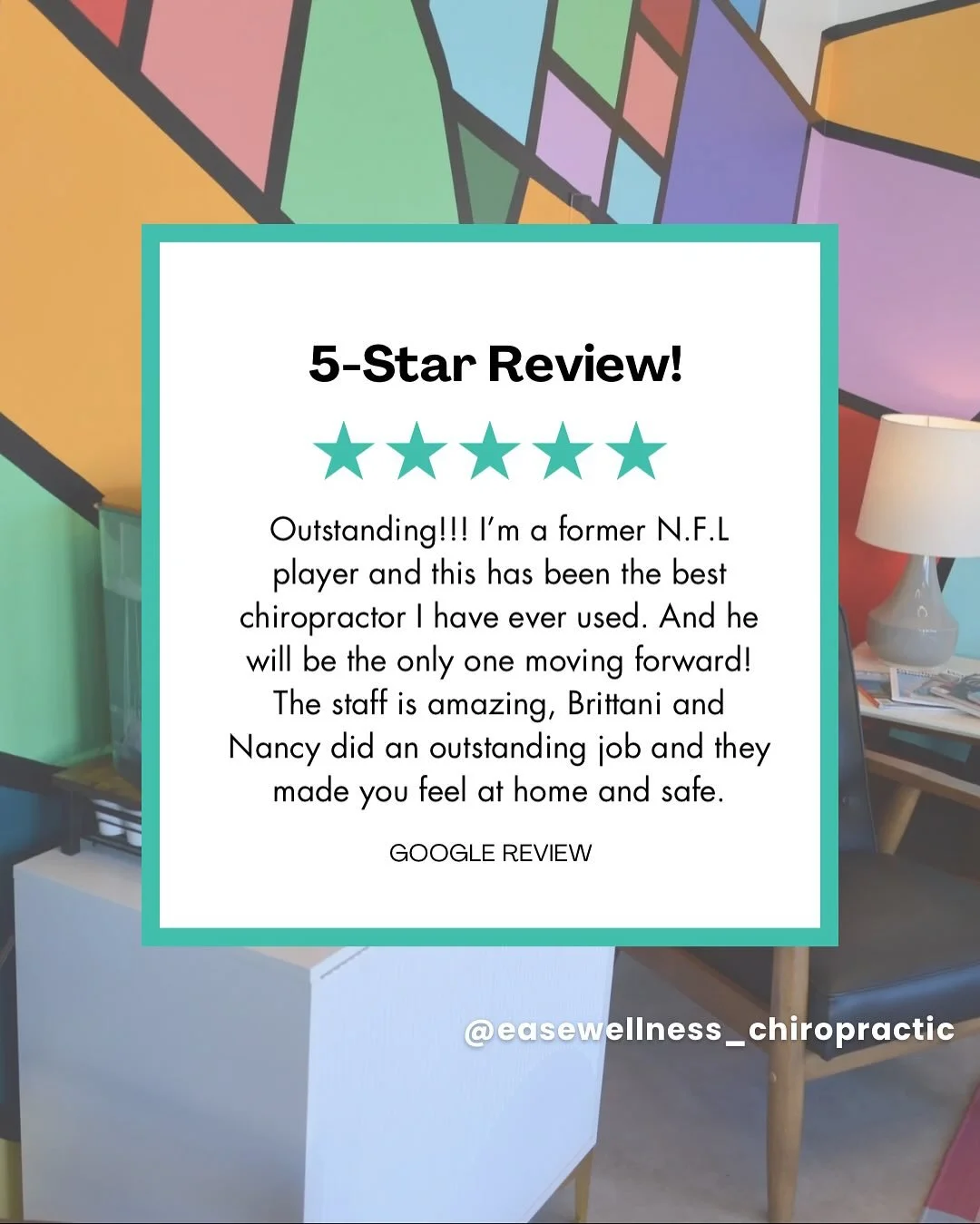🌟 NEW 5-STAR REVIEWS🌟

It&rsquo;s the month of gratitude and we are beyond grateful for these latest ⭐⭐⭐⭐⭐ reviews for the team at Ease Wellness! We&rsquo;re honored to support your healing and help you Cultivate True Health. 🙌

📍Ready to experie