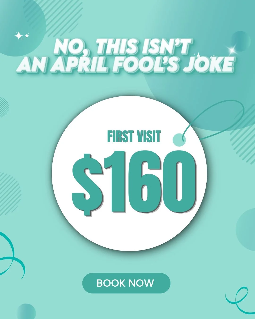 🌿 No, this isn't an April Fool's joke.
A first visit at Ease Wellness for just $160? Real. The spring reset your body has been asking for? Also very real.

New patients can now book their first visit and get:
✔ One-on-one consultation with your doct