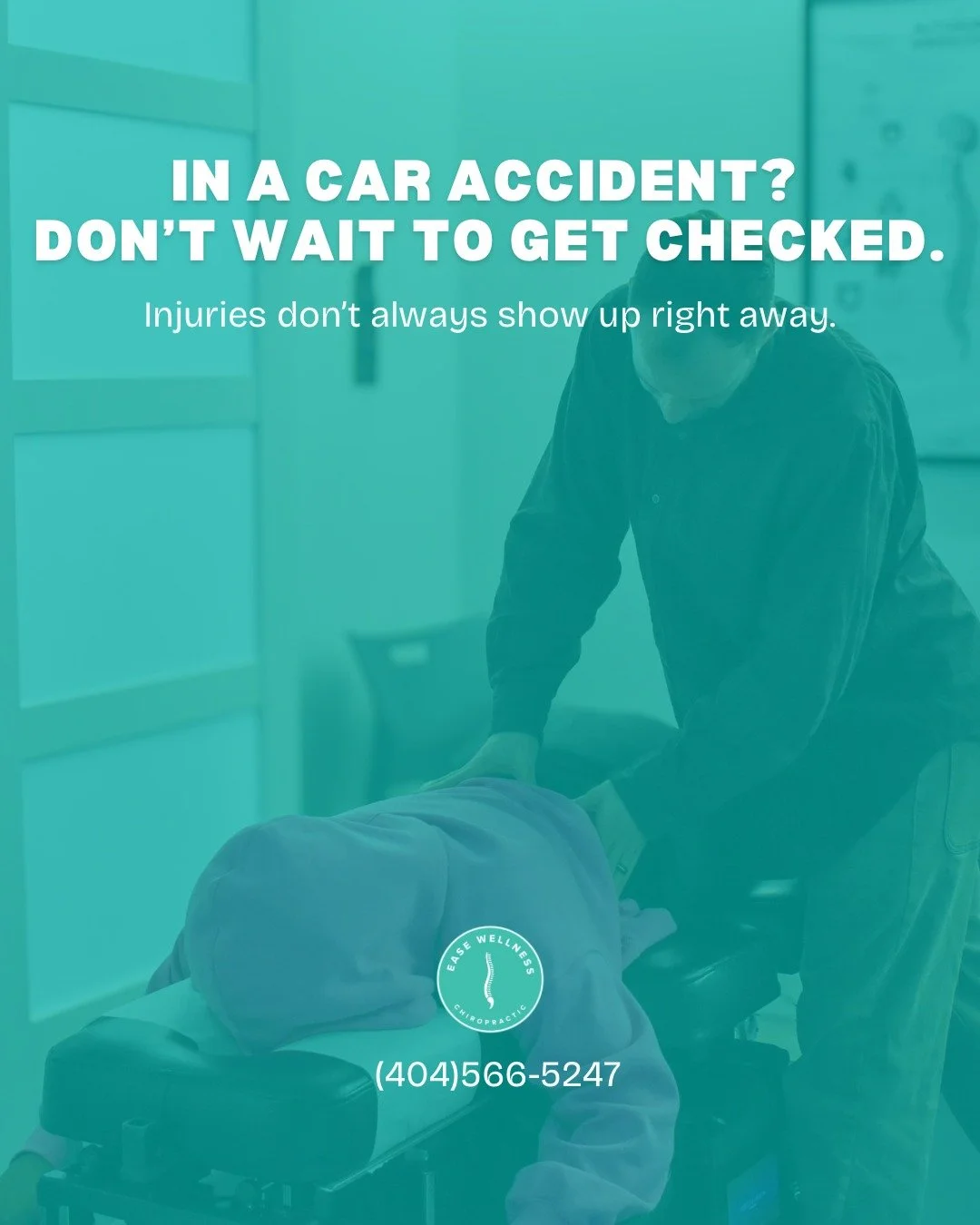 If you were in a car accident, your body felt it even if you do not feel it yet.

Whiplash, soft tissue injuries, and spinal misalignments often do not show up as pain until days or even weeks after a collision. By then, your body has already started