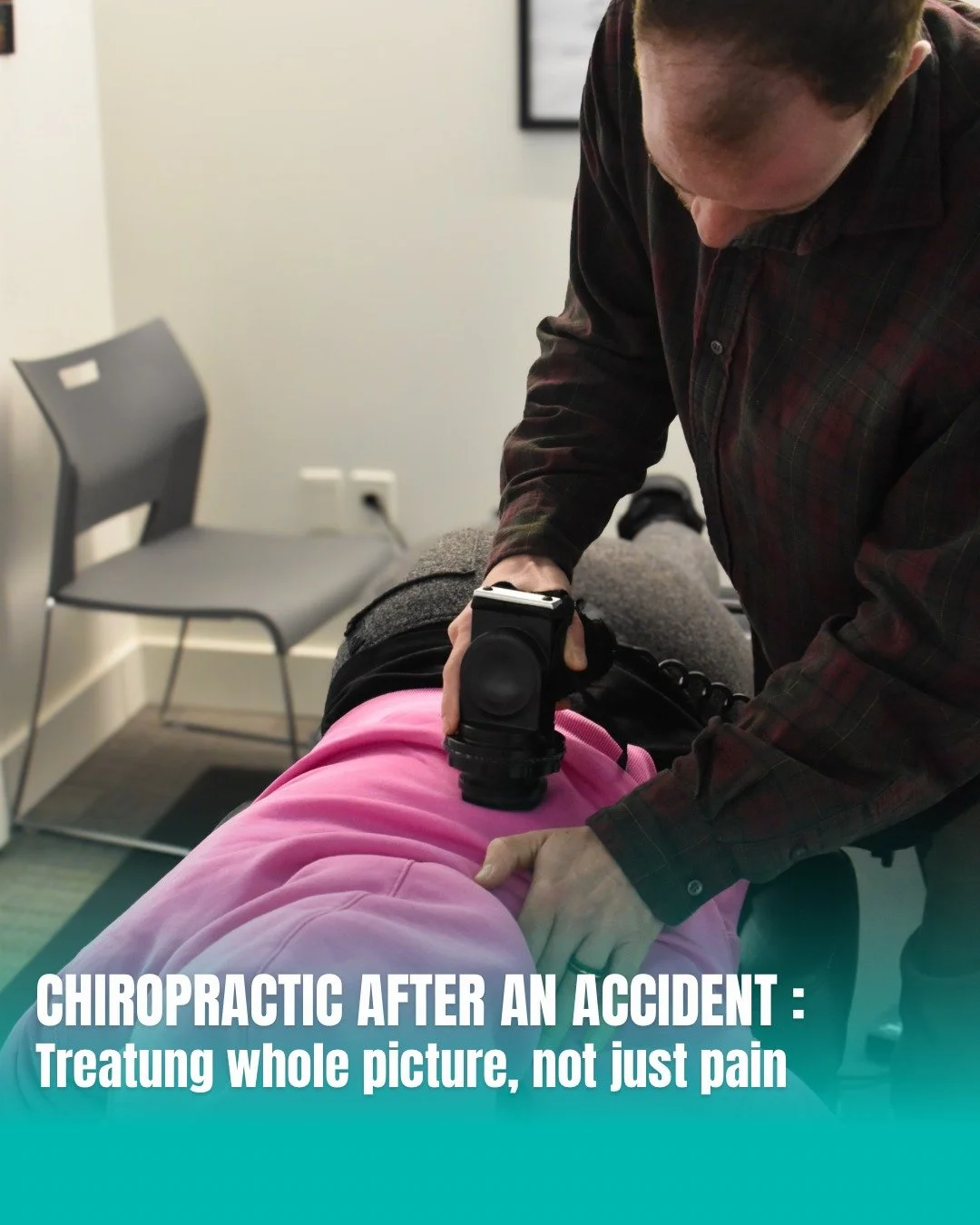 After a car accident, two things matter more than most people realize:

Getting evaluated before the pain starts
Making sure the soft tissue damage is treated, not just managed

Chiropractic care addresses the structural side of auto accident injurie