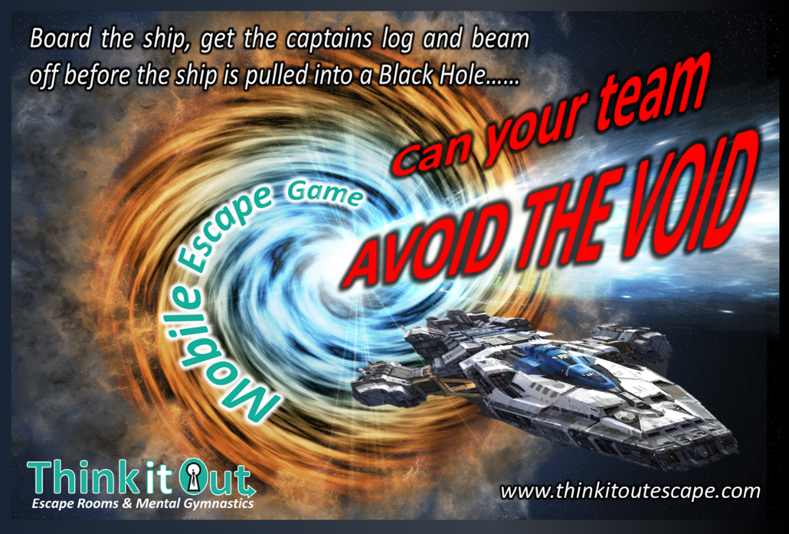 The USS Escape is stuck on the outskirts of a Black hole. It has 20 minutes left before it gets sucked in. The crew has abandoned ship but we have not received any distress calls. We assume they did not escape the void. We are going to beam you on to the bridge where you will need to get the captains logs and beam off the ship before the engines fail and the ship is lost in the void