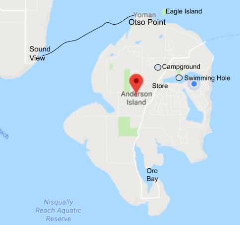 Anderson Island is a perfect place to explore by bicycle.