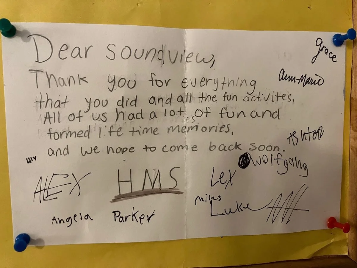 These always make our day!  Thank you Harbor Montessori.