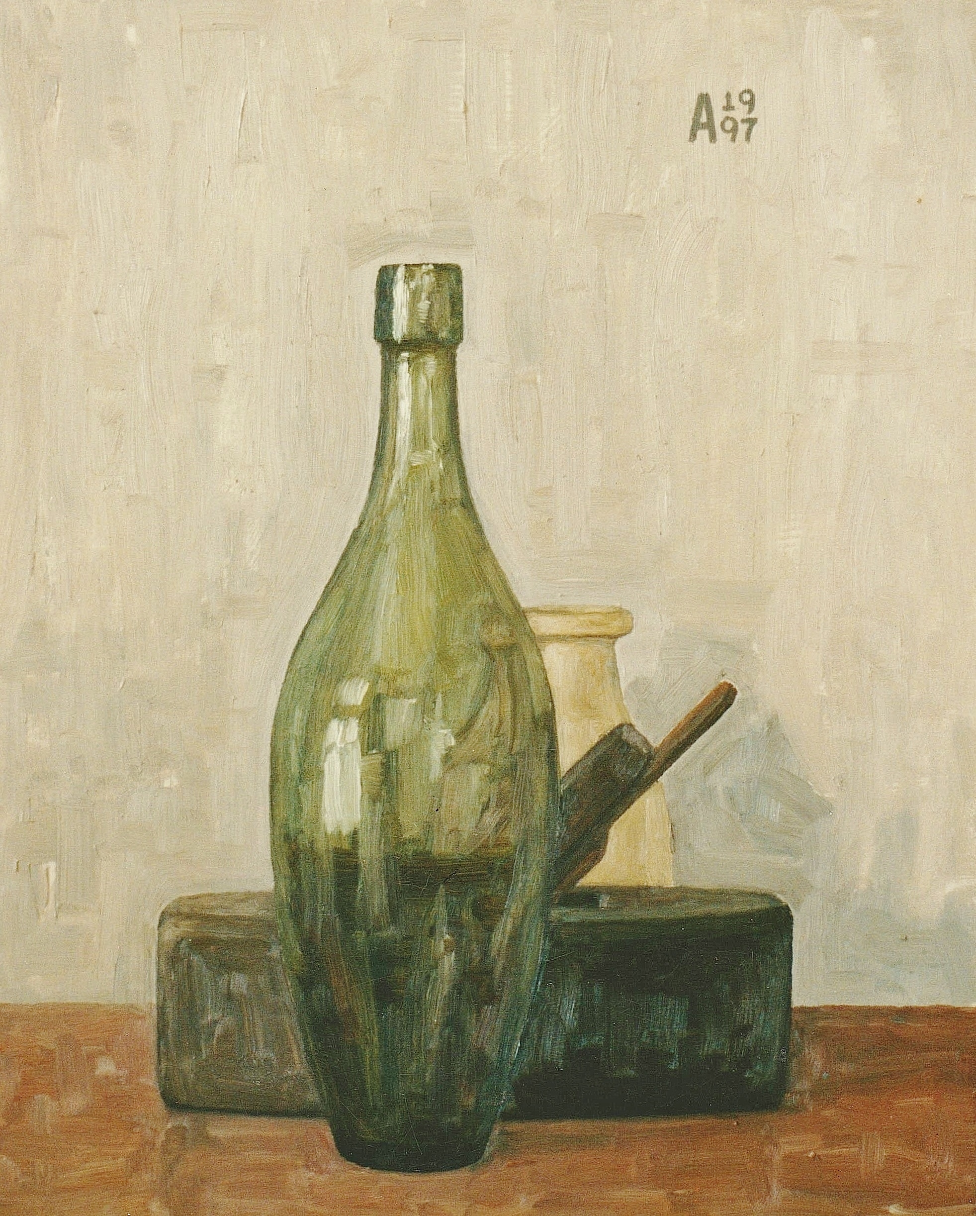 Still Life With Green bottle