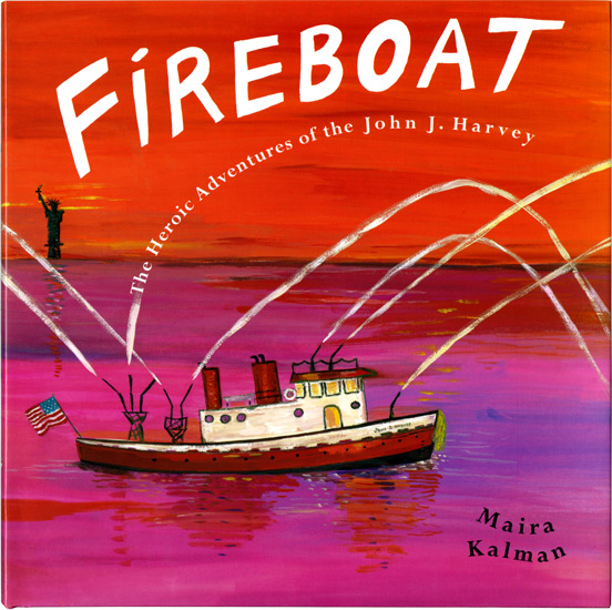 The Fireboat John J. Harvey , main character of Maira Kalman's book Fireboat , docks at Pier 86 in Manhattan.