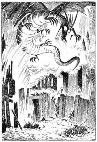 Does this illustrator's style look familiar? Famous in her own right for The Moomins series, Tove Jansson also illustrated a Swedish edition of The Hobbit . Tolkien also created his own illustrations for The Hobbit --take a look!