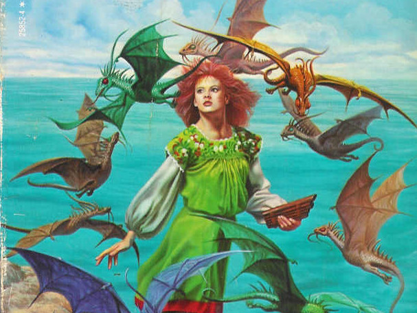 Cover art for the 1970s edition of Dragonsong . 