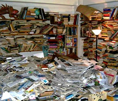 No joke, this is what our house would look like if we bought every book we read. We can't afford not to use the library.
