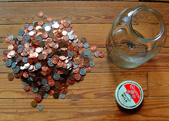 One of the editors from Get Rich Slowly saved $723 in seven months by putting aside his loose change --more than enough to pay library fines!
