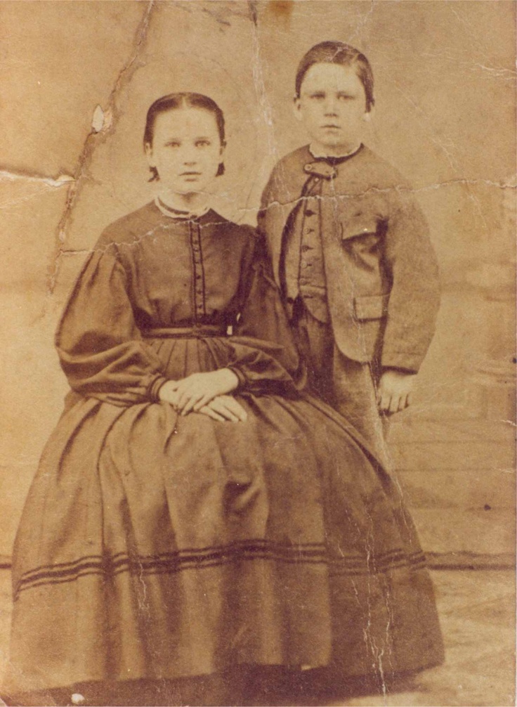 Here are Almanzo and another of his sisters, Alice. The docents at the Wilder Homestead told us that this picture was taken at about the time that the book was set.
