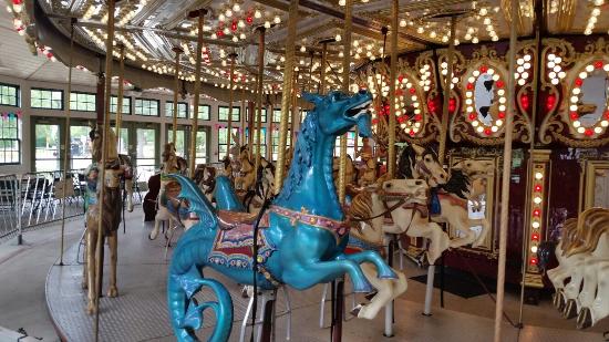 Roger Williams Park , just 5 minutes off I-95 in Providence, Rhode Island, has a vintage carousel, an accessible playground, swan boats, a ride-on train, a snack shack, and a zoo. Seriously, it’s like Las Vegas for the under-10 set.