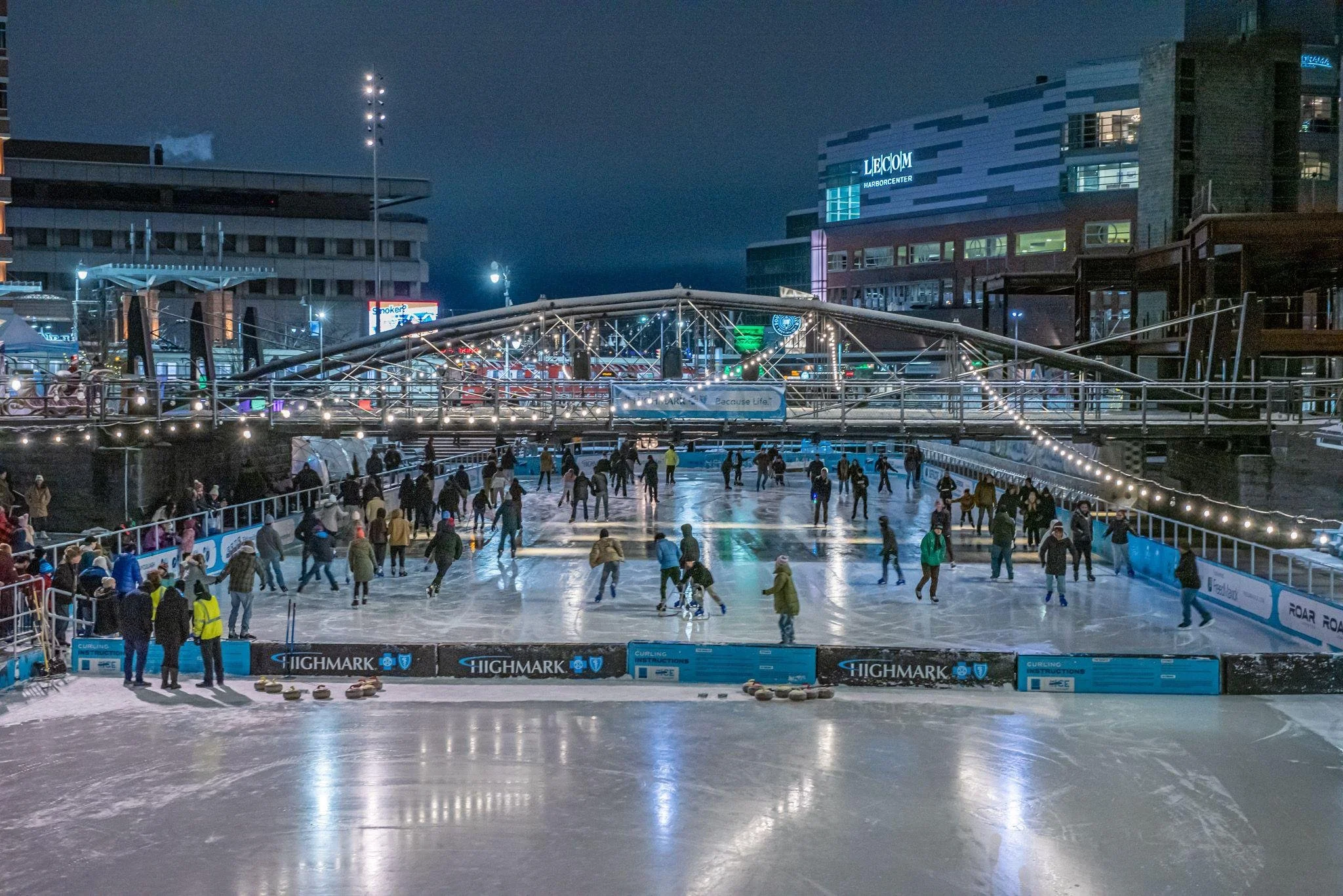 Younger Members Ice Skating at Canalside with UB ASCE