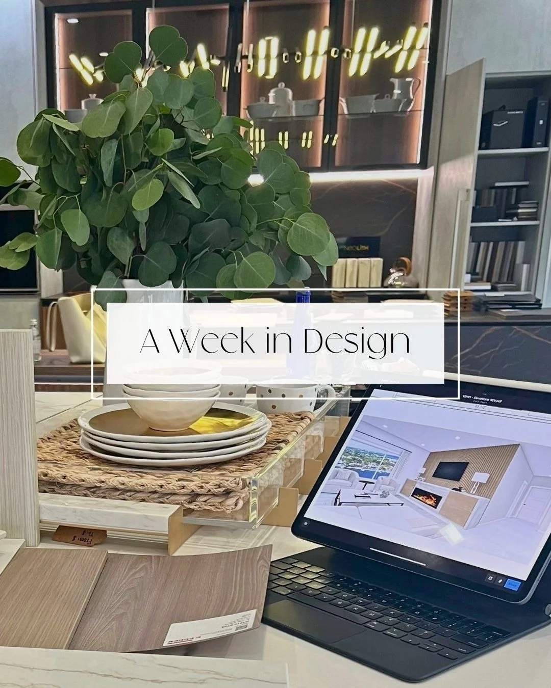 It looks glamorous at the end.

What you don&rsquo;t see is everything that happens before it.

A week in design looks like this:

Rough-in reviews.
Plan markups.
Material studies.
Site coordination.
Industry inspiration.
Final refinements.

Luxury i