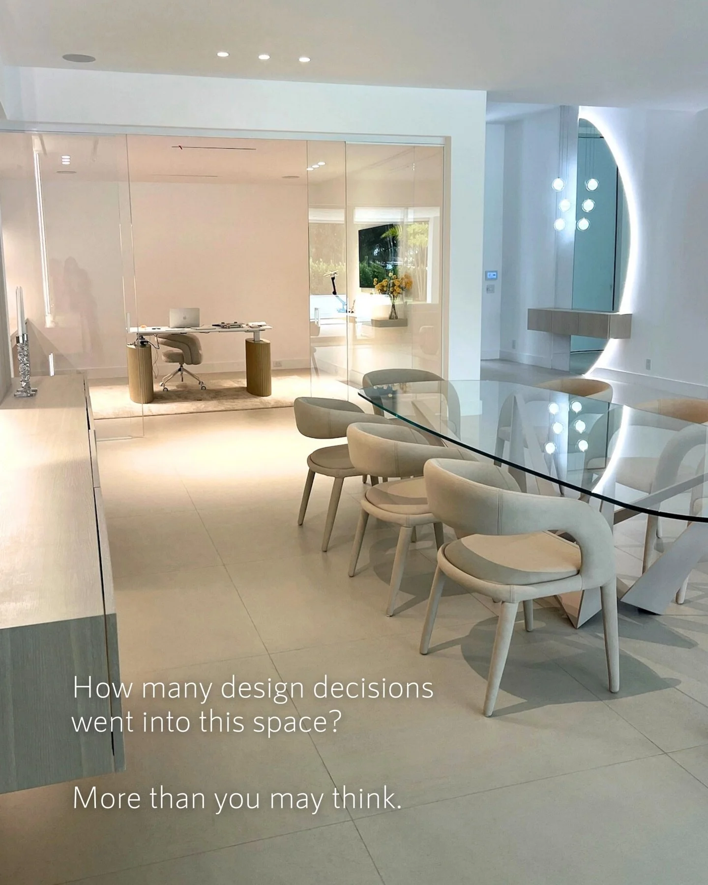 How many design decisions went into this space?

More than you think.

Behind every finished room are hundreds of choices most people never notice:

Ceiling height proportions
Lighting placement
Outlet locations
Stone slab orientation
Millwork proles