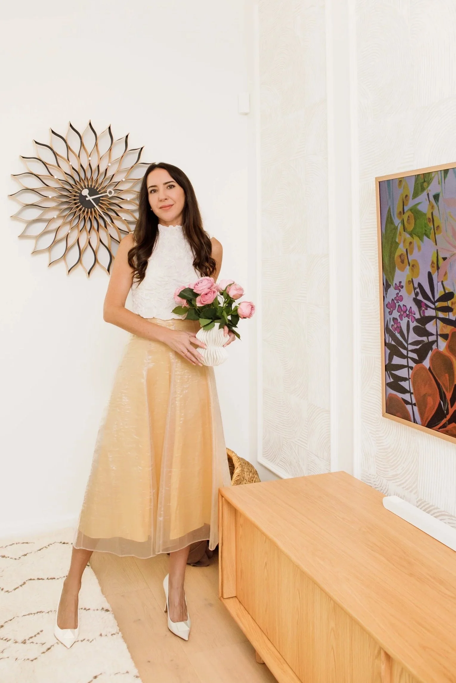 Luxury Interior Designer Jorde Carey at a high end residential residence in West Palm Beach