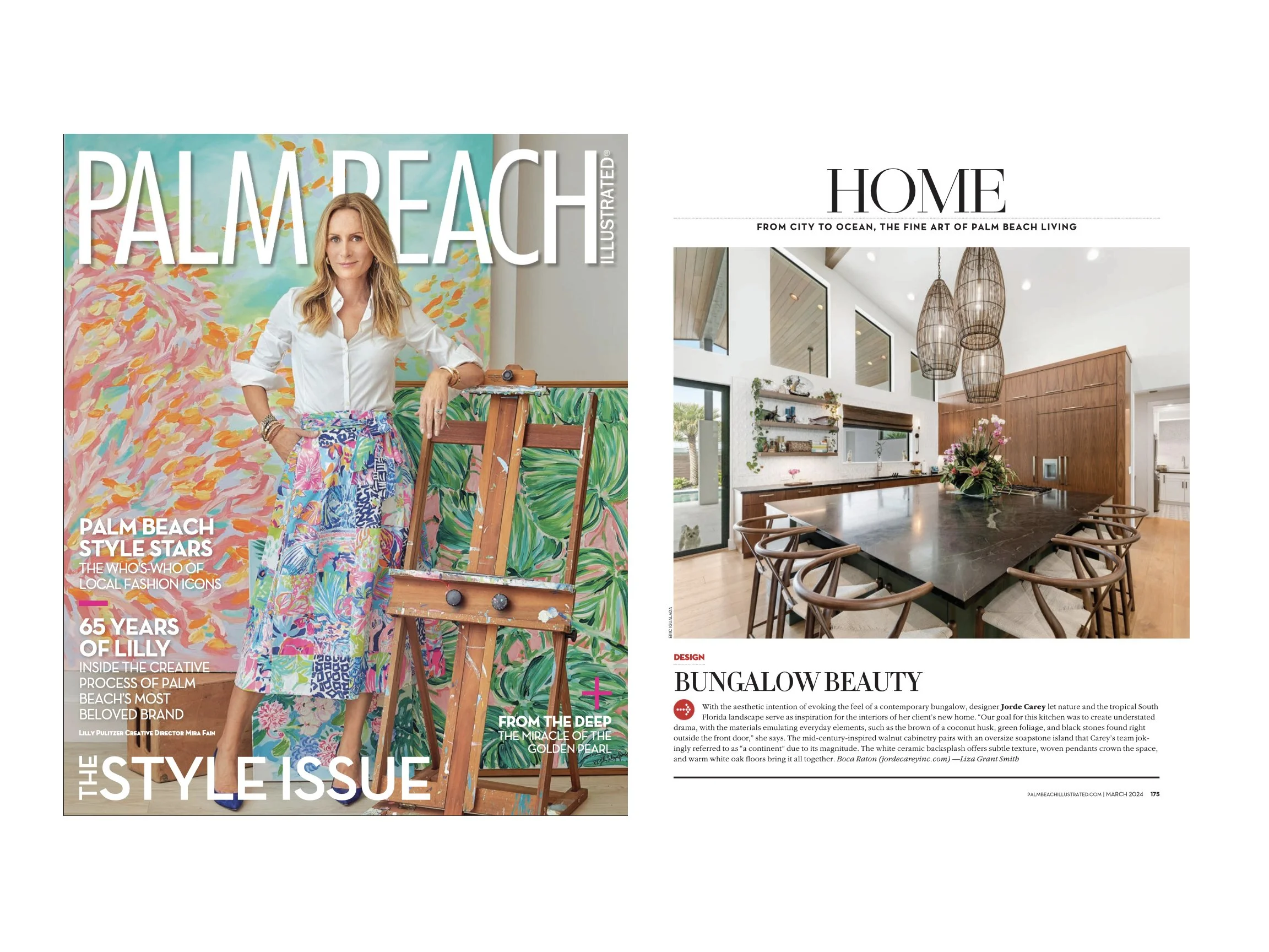 Luxury Magazine Palm Beach Illustrated Featured Article Interior Designer Jorde Carey