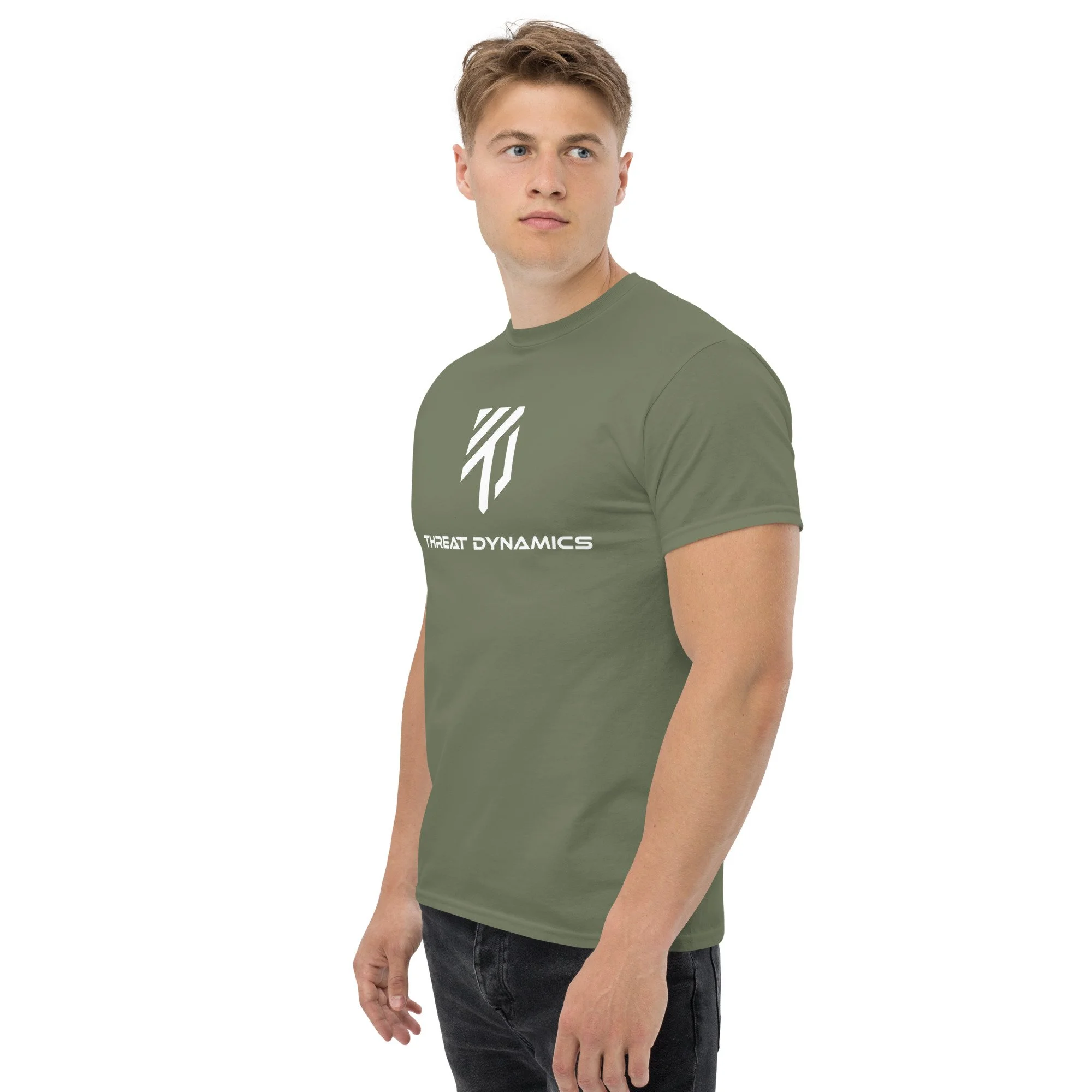 unisex-classic-tee-military-green-left-front-667c603c38b46.jpg