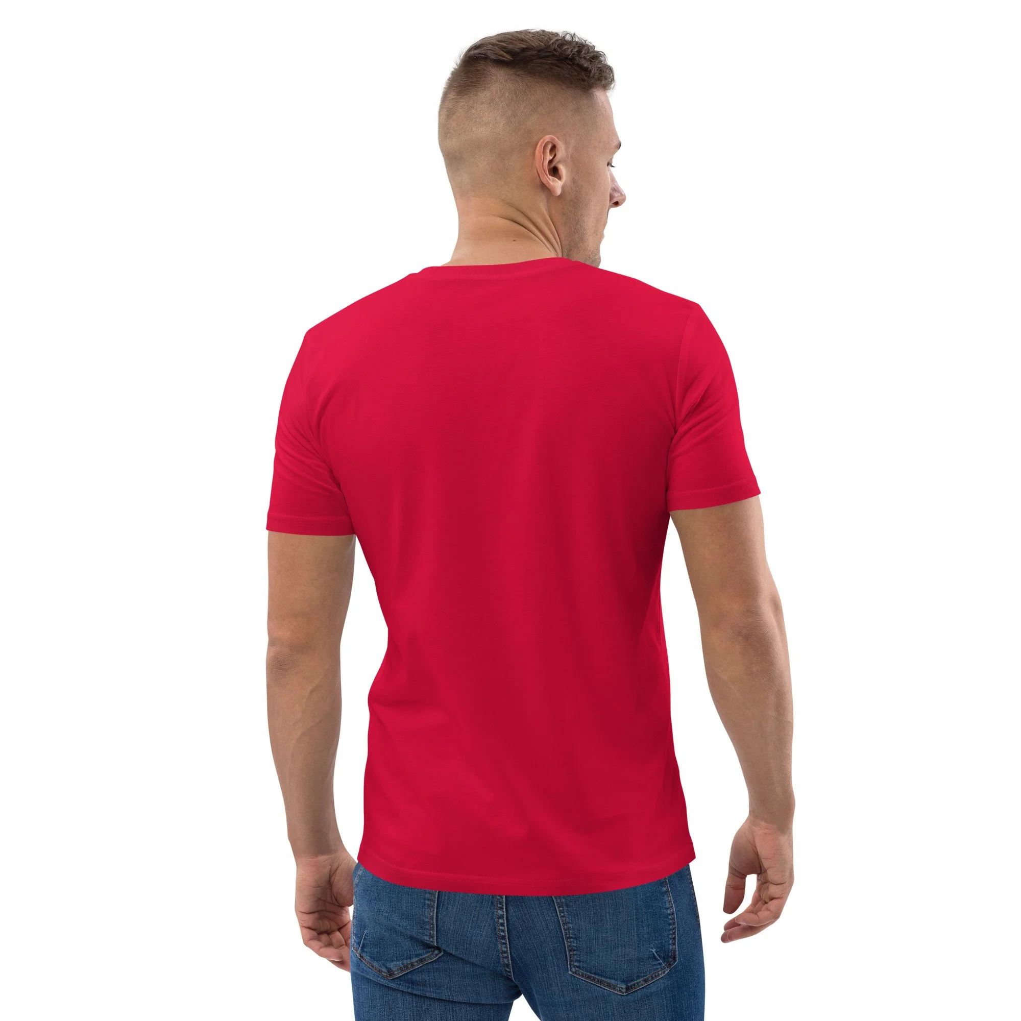 unisex-organic-cotton-t-shirt-red-back-667c6702bb4e8.jpg