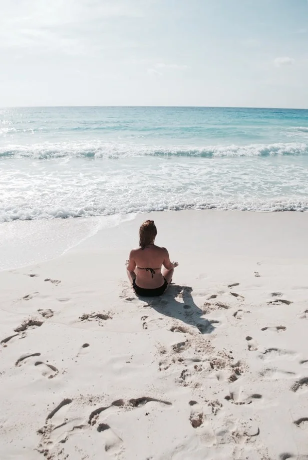 Taking a few moments in Cancun, 2013.