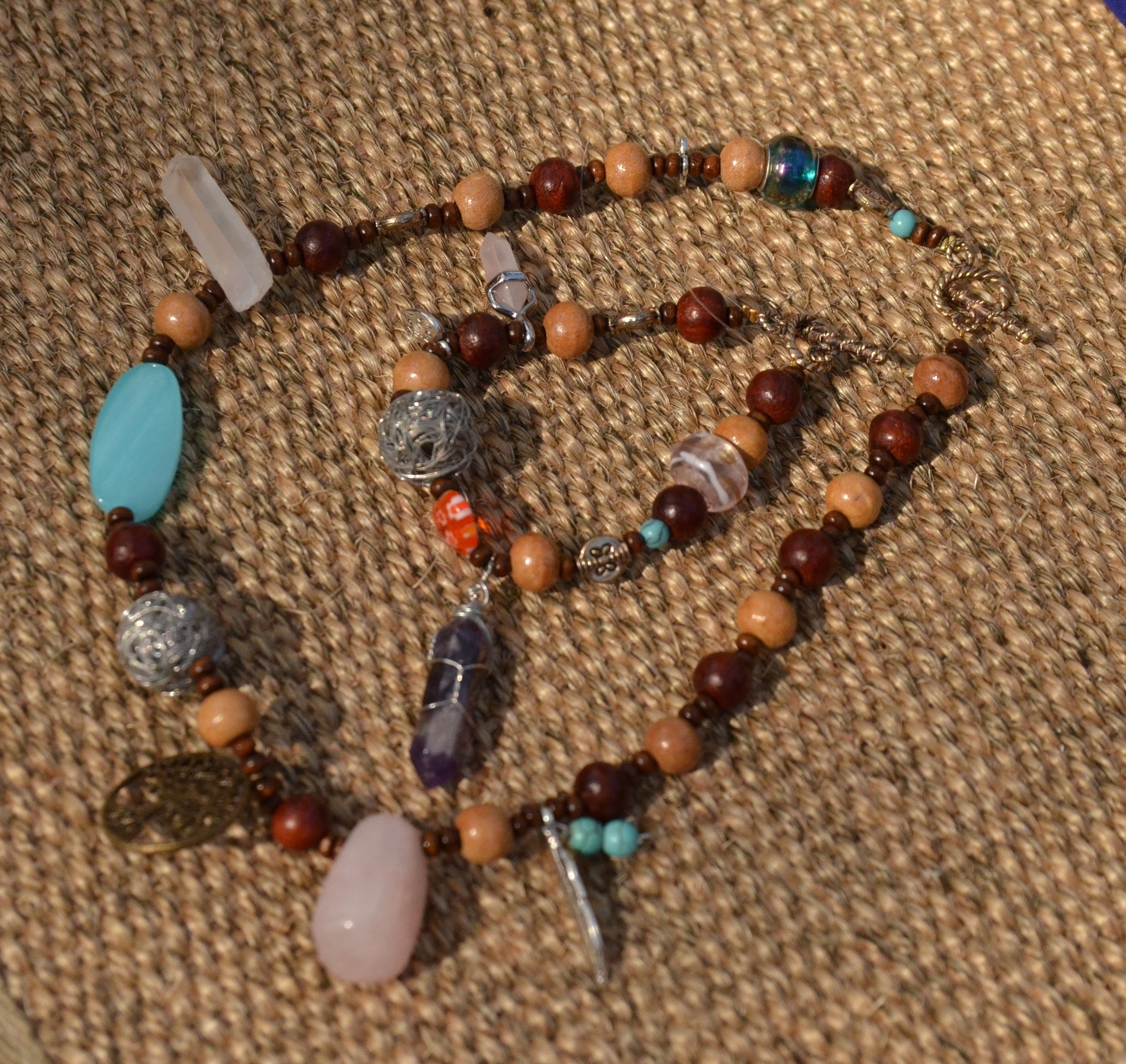 My Birthing Necklace and Sage's Bracelet.