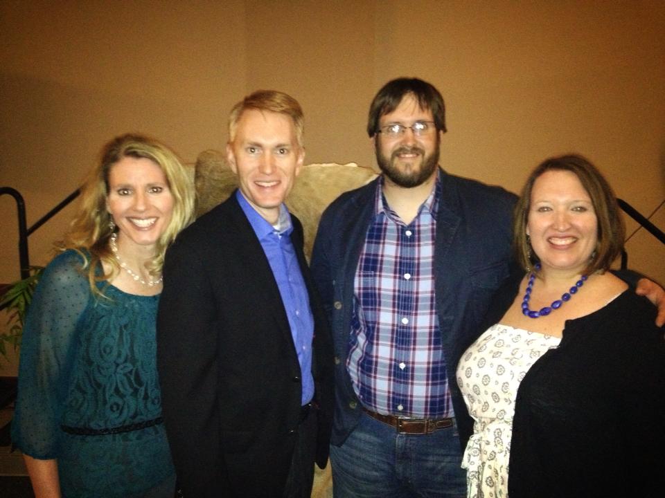 Senator James Lankford and his wife Cindy at the banquet supporting our cause.