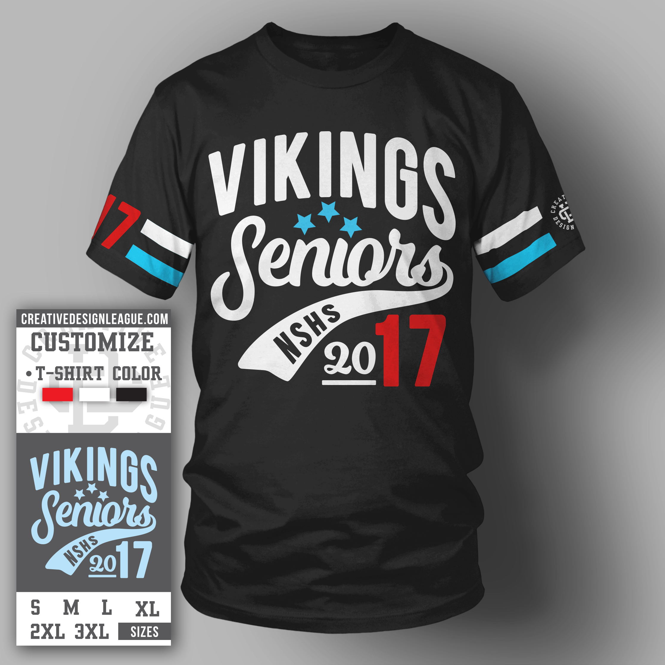 vikings retro t shirt