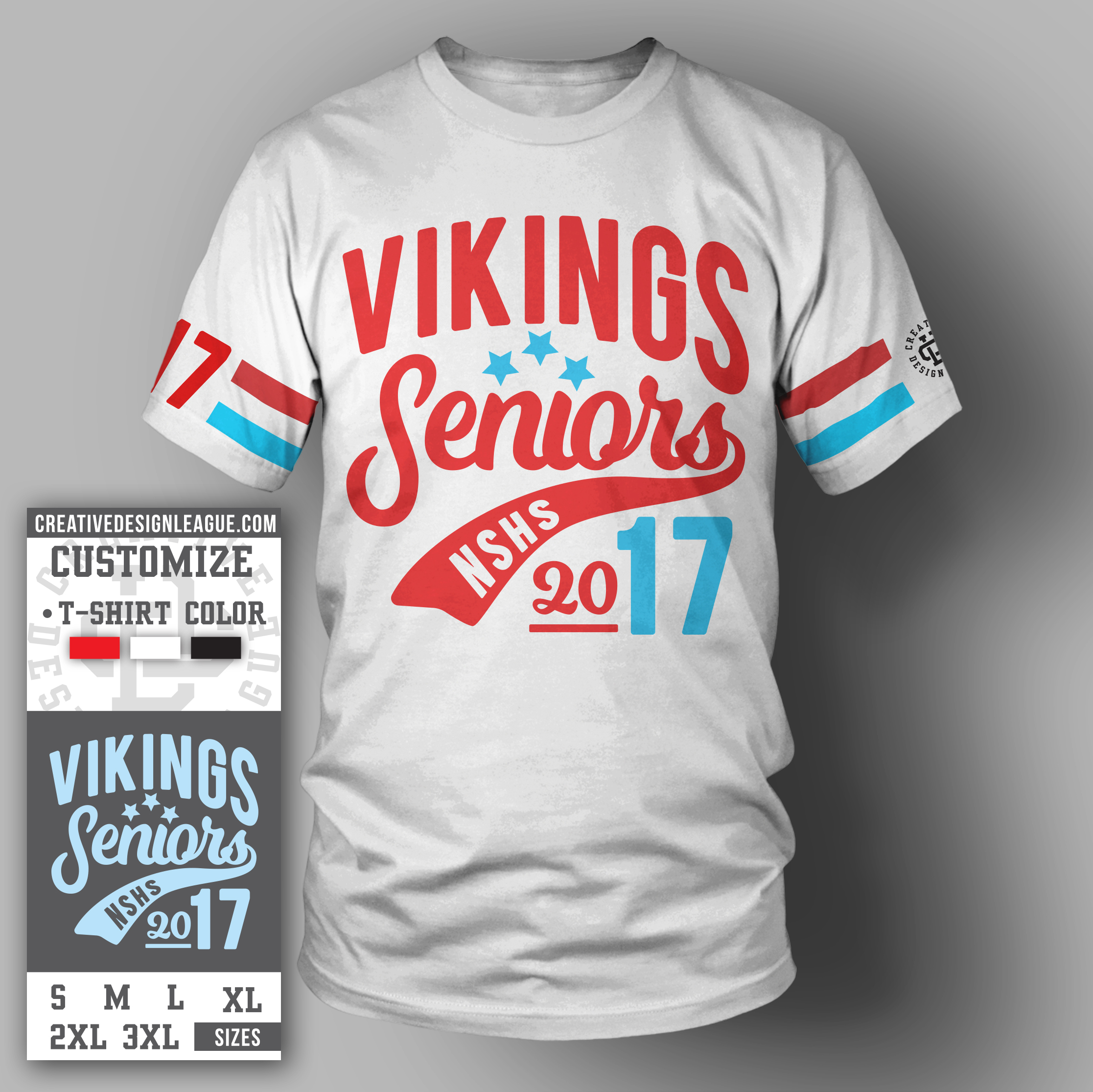 vikings retro t shirt