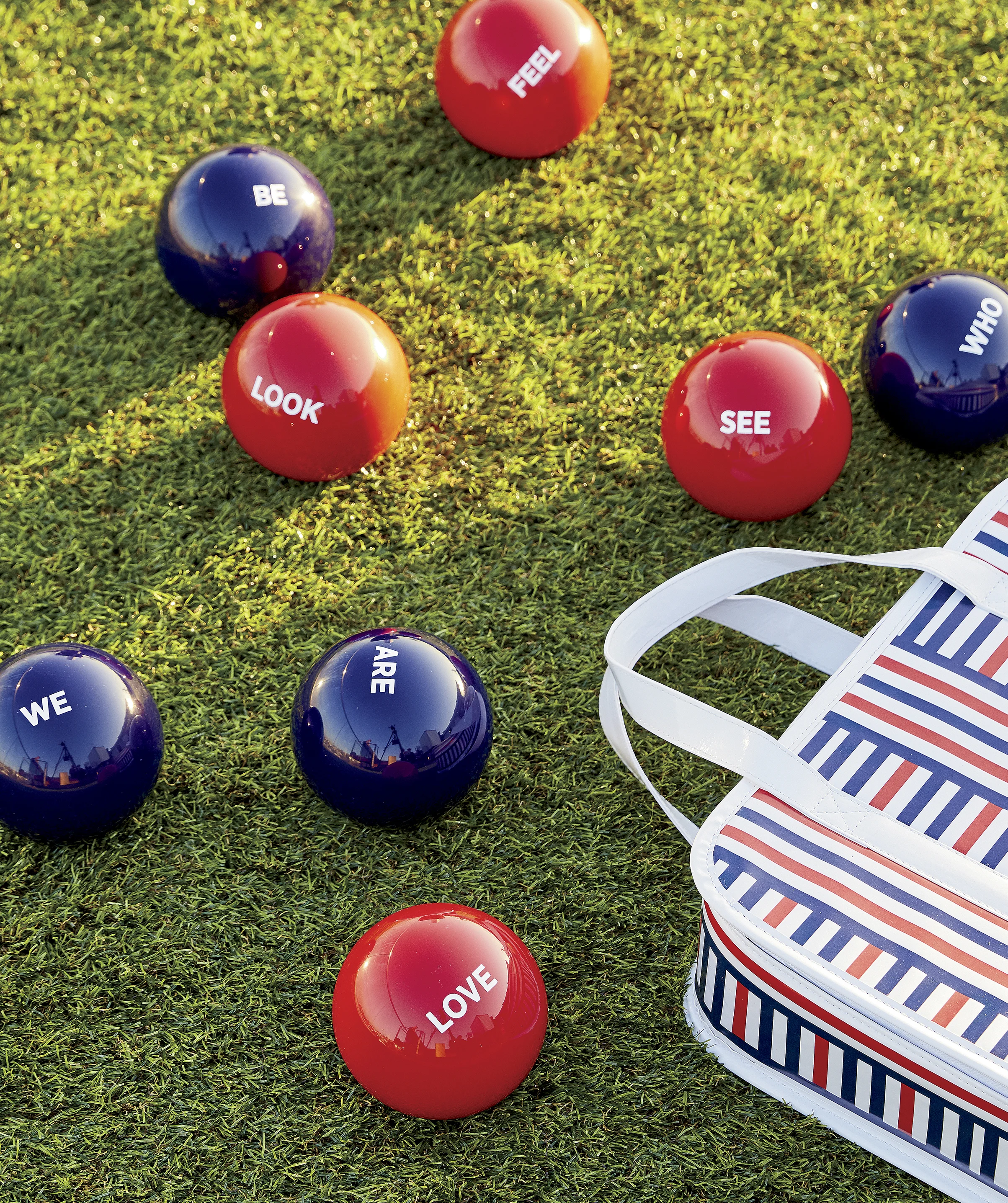 Look See Feel Be Love All Bocce Set