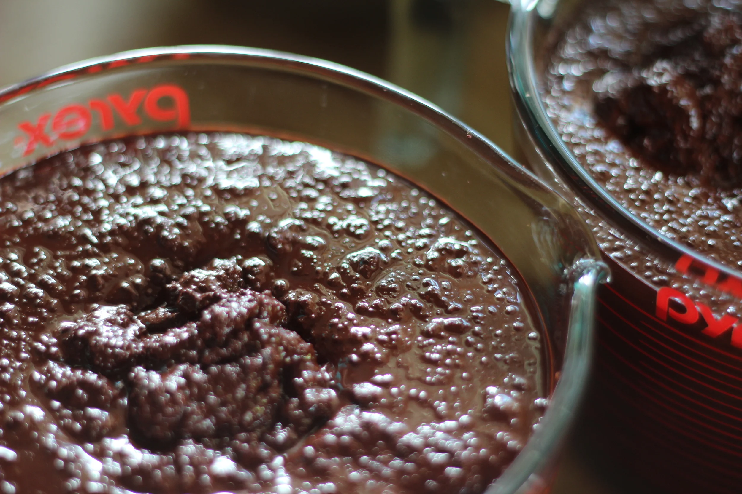 our 5-pound batch of raw beans resulted in about 8 cups of chocolate liquor