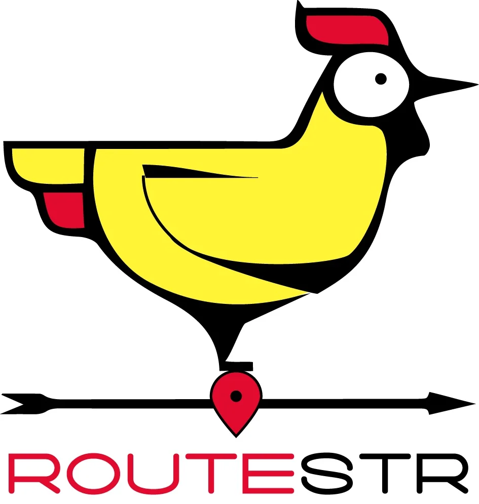 Routestr Logo. http://www.routestr.com Startup created by me and Ali Ozcan.