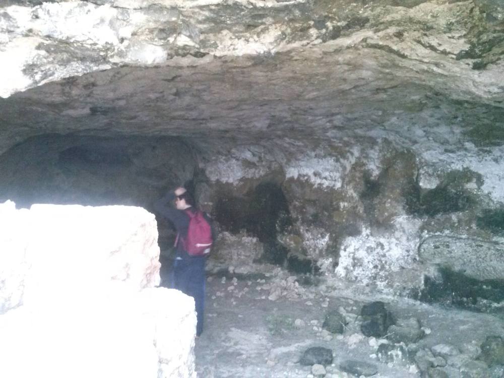  exploring another cave near the tower. Probably a storage room or something 