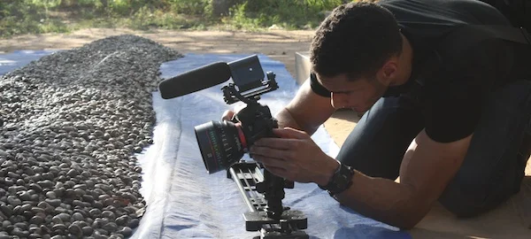 Me getting a tracking shot of Cashews.