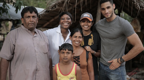  From Left: Driver, Dianne, Gheetha's son, Gheetha, Megali, Me