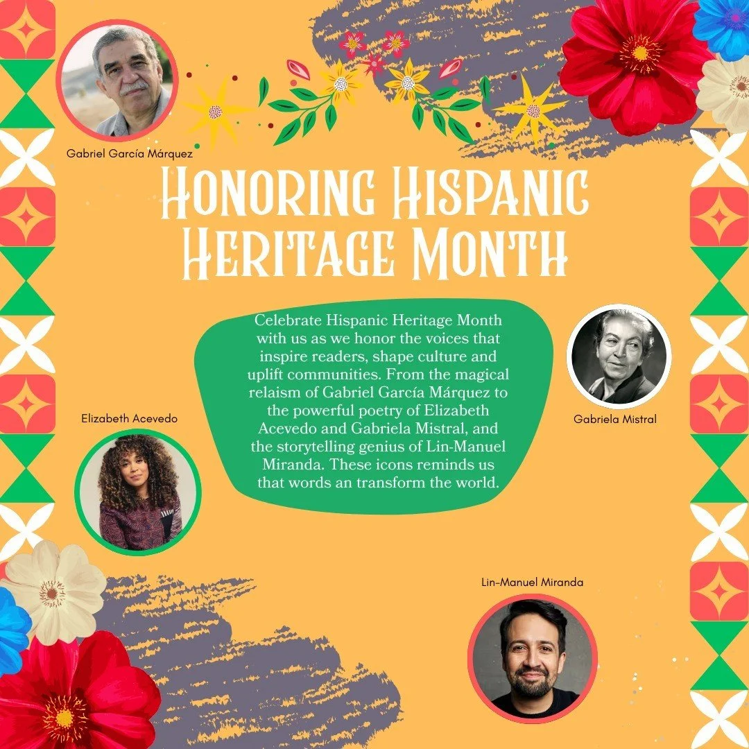 This Hispanic Heritage Month, we're celebrating the rich legacy, creativity, and cultural impact of Latin voices who move the world with their words. From storytellers and poets to playwrights and dreamers, their work continues to inspire new generat